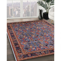 Mid-Century Modern Pink Oriental Rug, urb2286