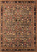 Oriental Brown Traditional Rug, urb2286brn