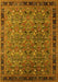 Oriental Yellow Traditional Rug, urb2286yw