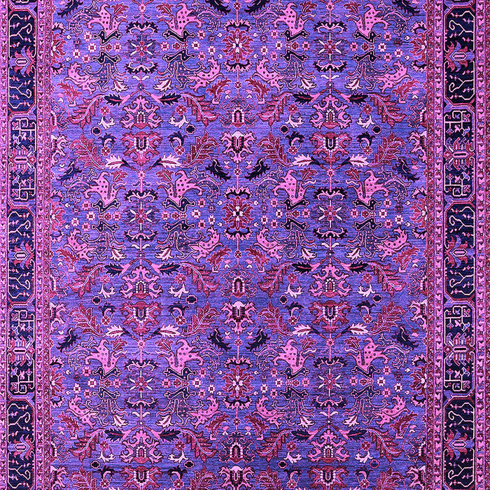 Machine Washable Oriental Purple Traditional Area Rugs, wshurb2286pur