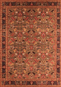 Oriental Orange Traditional Rug, urb2286org