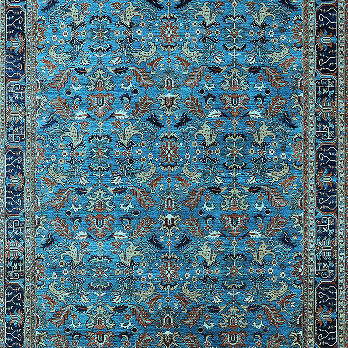 Oriental Light Blue Traditional Rug, urb2286lblu