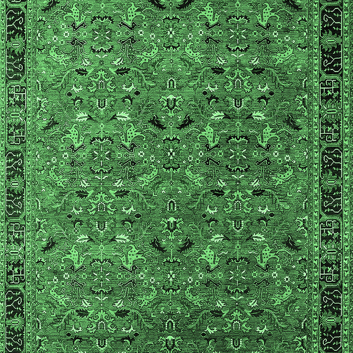 Oriental Emerald Green Traditional Rug, urb2286emgrn