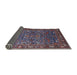 Sideview of Mid-Century Modern Purple Lily Purple Oriental Rug, urb2287