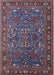 Mid-Century Modern Purple Lily Purple Oriental Rug, urb2287