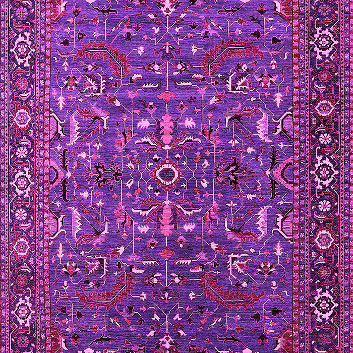 Machine Washable Oriental Pink Traditional Rug, wshurb2287pnk