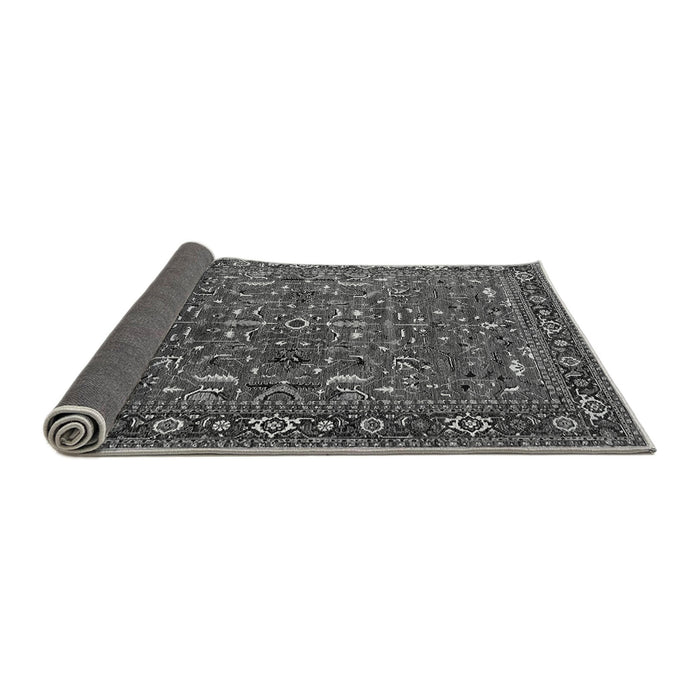 Sideview of Oriental Gray Traditional Rug, urb2287gry