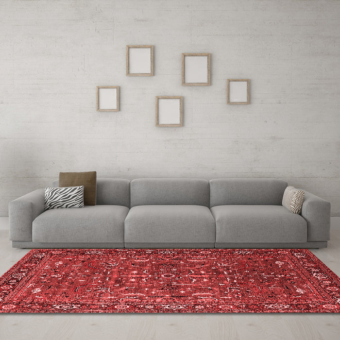 Traditional Red Washable Rugs