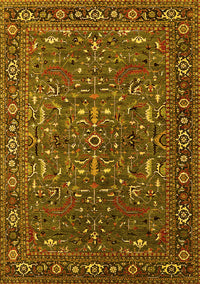 Oriental Yellow Traditional Rug, urb2287yw