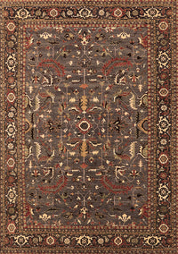 Oriental Brown Traditional Rug, urb2287brn