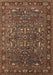 Oriental Brown Traditional Rug, urb2287brn