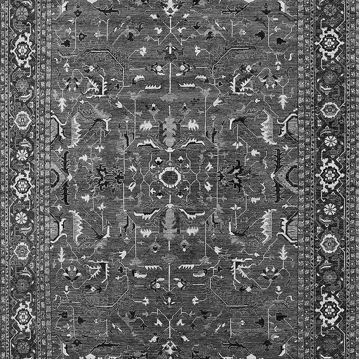 Machine Washable Oriental Gray Traditional Rug, wshurb2287gry