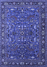 Oriental Blue Traditional Rug, urb2287blu