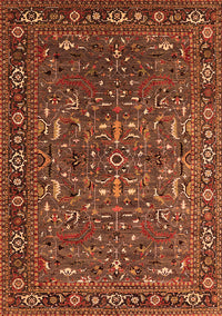 Oriental Orange Traditional Rug, urb2287org