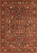 Oriental Orange Traditional Rug, urb2287org