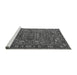 Sideview of Machine Washable Oriental Gray Traditional Rug, wshurb2287gry