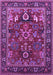 Machine Washable Oriental Purple Industrial Area Rugs, wshurb2288pur