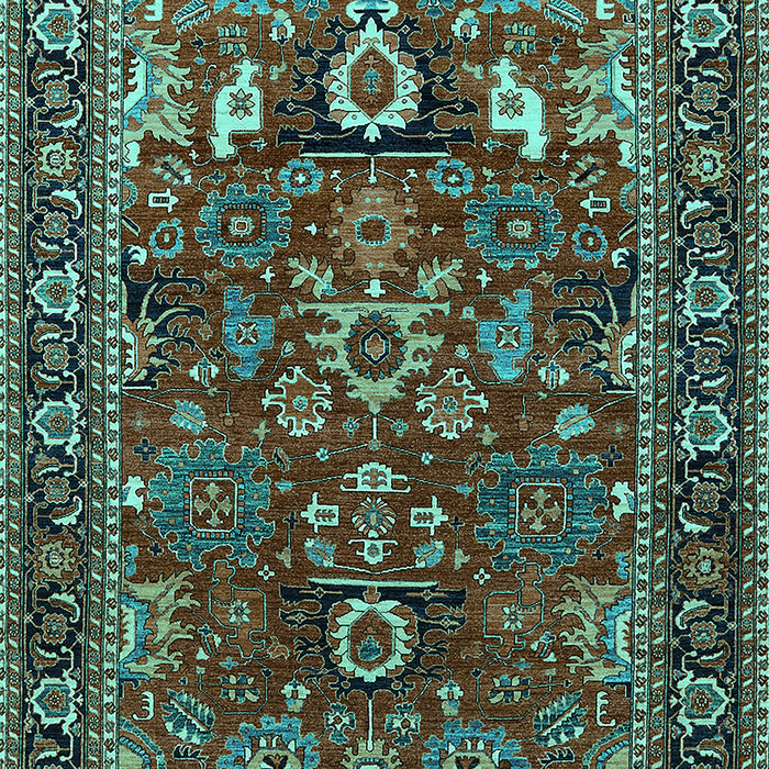 Oriental Turquoise Industrial Rug, urb2288turq