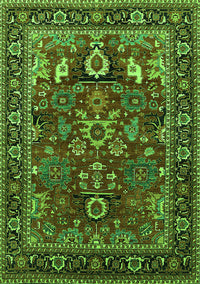 Oriental Green Industrial Rug, urb2288grn