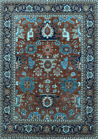 Oriental Light Blue Industrial Rug, urb2288lblu