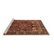 Sideview of Machine Washable Oriental Brown Industrial Rug, wshurb2288brn