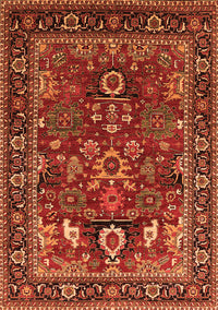 Oriental Orange Industrial Rug, urb2288org