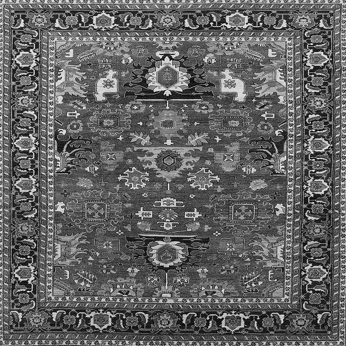 Square Oriental Gray Industrial Rug, urb2288gry
