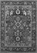 Machine Washable Oriental Gray Industrial Rug, wshurb2288gry