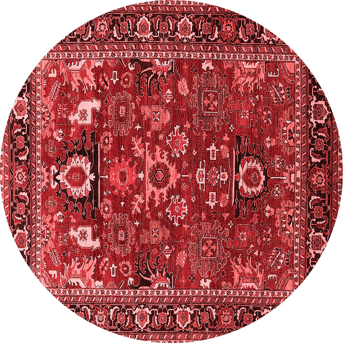 Machine Washable Oriental Red Industrial Rug, wshurb2288red