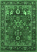 Oriental Emerald Green Industrial Rug, urb2288emgrn