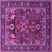 Square Oriental Purple Industrial Rug, urb2288pur