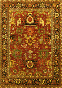 Oriental Yellow Industrial Rug, urb2288yw