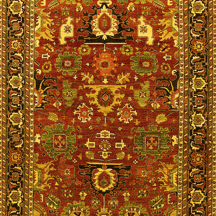 Oriental Yellow Industrial Rug, urb2288yw
