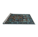 Sideview of Machine Washable Oriental Light Blue Industrial Rug, wshurb2288lblu