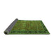 Sideview of Oriental Green Industrial Rug, urb2289grn