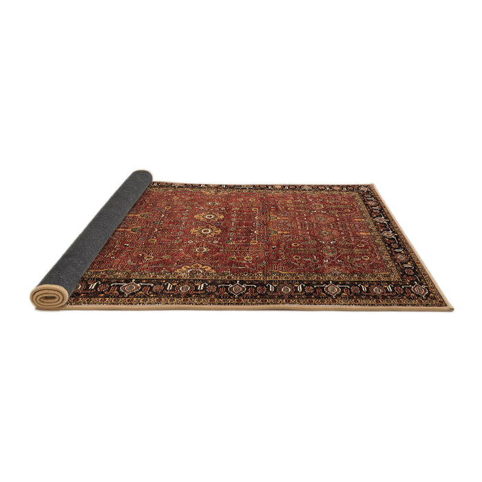 Sideview of Oriental Brown Industrial Rug, urb2289brn