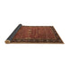 Sideview of Oriental Brown Industrial Rug, urb2289brn