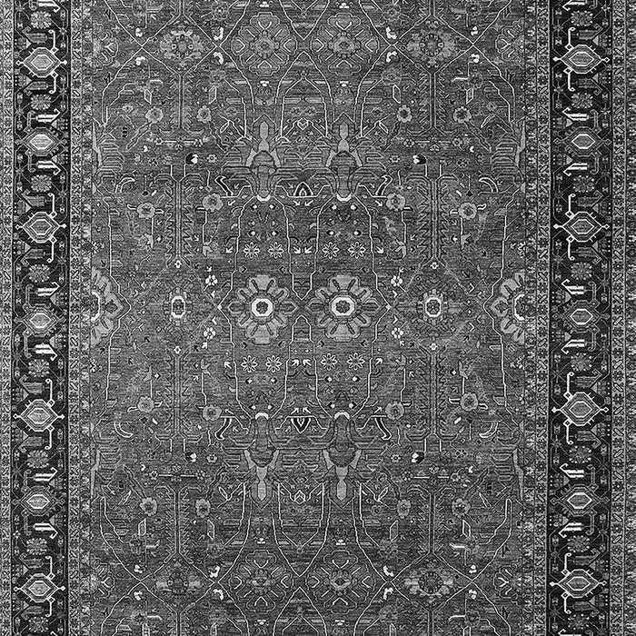 Machine Washable Oriental Gray Industrial Rug, wshurb2289gry