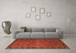 Machine Washable Oriental Orange Industrial Area Rugs in a Living Room, wshurb2289org