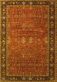 Oriental Yellow Industrial Rug, urb2289yw