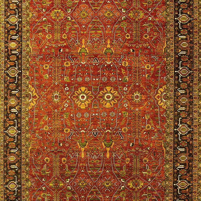 Oriental Yellow Industrial Rug, urb2289yw