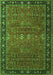 Oriental Green Industrial Rug, urb2289grn