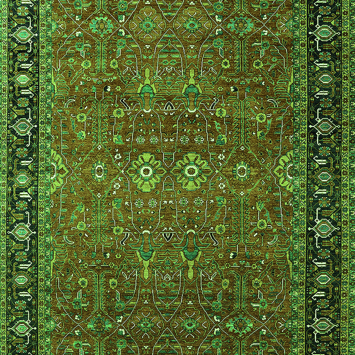 Oriental Green Industrial Rug, urb2289grn