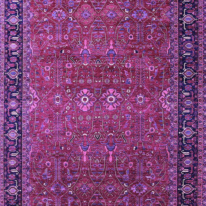 Machine Washable Oriental Purple Industrial Area Rugs, wshurb2289pur