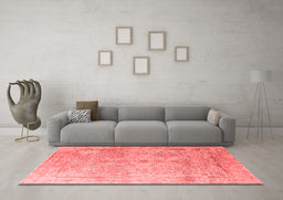 Industrial Red Washable Rugs