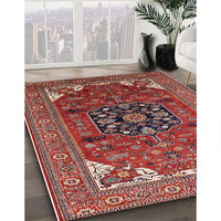 Mid-Century Modern Light Copper Gold Persian Rug, urb2290