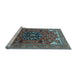 Sideview of Machine Washable Persian Light Blue Traditional Rug, wshurb2290lblu