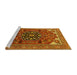 Sideview of Machine Washable Persian Yellow Traditional Rug, wshurb2290yw