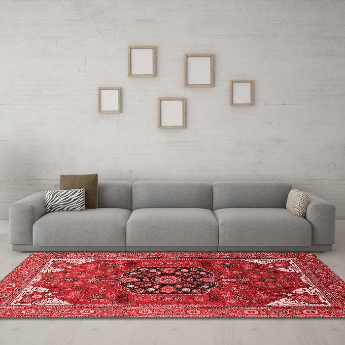 Traditional Red Washable Rugs