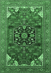 Persian Emerald Green Traditional Rug, urb2290emgrn